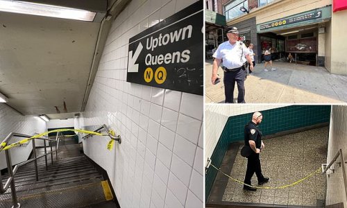 Man, 48, is shot to death after being hit in the chest on Manhattan subway as cops launch urgent manhunt for the suspect on the run