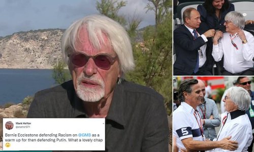 'I would still take a bullet for Putin': Bernie Ecclestone says Russian president is a 'first class person' who 'believed he was doing the right thing' by ordering invasion of Ukraine - and says Zelensky should have done more to avoid war