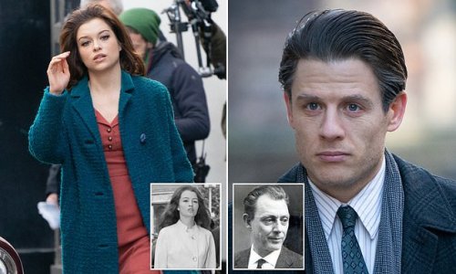 Actress Sophie Cookson is the spitting image of model Christine Keeler on set of film Profumo Affair