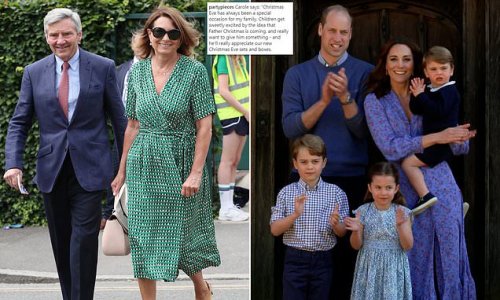 'Christmas Eve has always been a special occasion for our family': Kate Middleton's mother hints at Prince George, Princess Charlotte and Prince Louis' 'sweet excitement' over Santa Claus visiting
