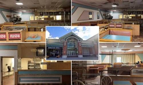 A fast food blast from the past! Perfectly-preserved BURGER KING restaurant that was built in 1987 is discovered behind the wall of a Delaware mall - 13 years after it shut