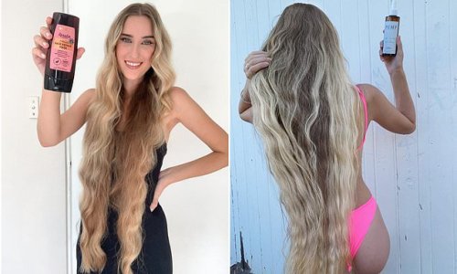 Aussie 'Rapunzel' reveals the secrets behind her shiny (and VERY long) locks - and how she creates natural curls without any heat