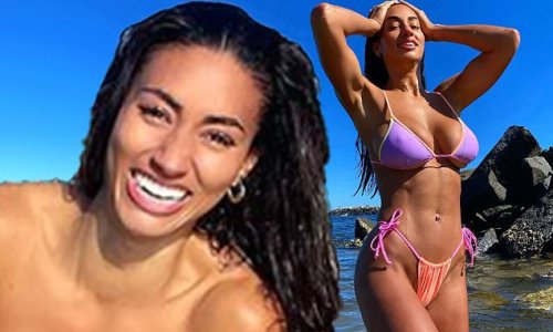 Love Island Australia star Phoebe Thompson goes topless as she poses