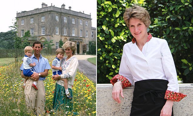 Former royal chef reveals Princess Diana and Prince Charles made life ‘very normal’ for William and Harry -despite Elton John and the Dalai Lama dropping in for lunch