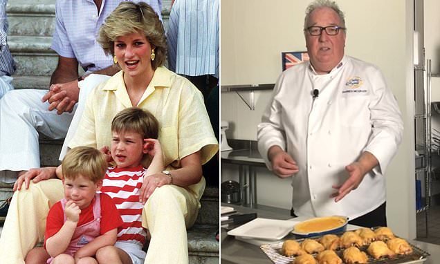 Princess Diana's former chef reveals the recipe for crispy chicken with pasta that was a favourite of Princes William and Harry as children - with macaroni cheese sauce that takes just two MINUTES to make