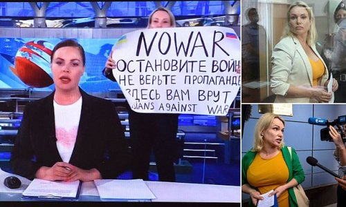 Russian anti-war journalist who was placed under house arrest and faced ten years in jail for TV protest ESCAPES and goes on the run with her 11-year-old daughter