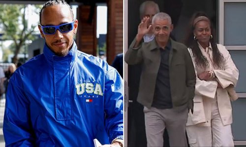 Formula One driver Lewis Hamilton joins former US president Barack Obama and his wife Michelle for dinner at trendy Melbourne eatery