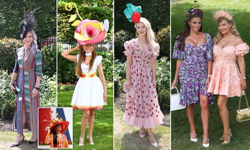 Ladies look glamorous tone as 12,000 revellers at Royal Ascot