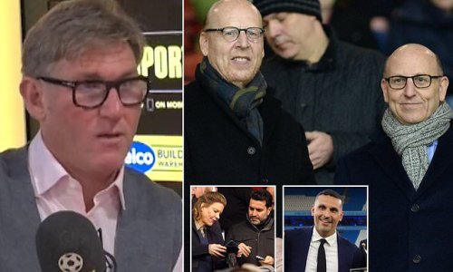 'You want someone who will give you what you want': Simon Jordan ridicules 'irony' of Man United fans celebrating potential £6bn takeover by Qatari investors... after years of demanding they get 'our club back' from the Glazers