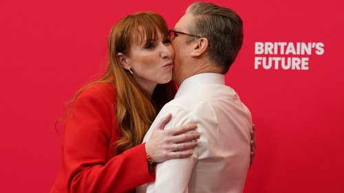 We're the best of friends... honest! 'Frenemies' Keir Starmer and Angela Rayner put on 'old pals'...