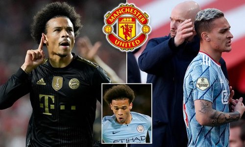 Manchester United 'make SHOCK enquiry for Bayern Munich winger and ex-Manchester City star Leroy Sane'... as negotiations with Ajax for Erik ten Hag's summer target Antony continue to frustrate the Red Devils
