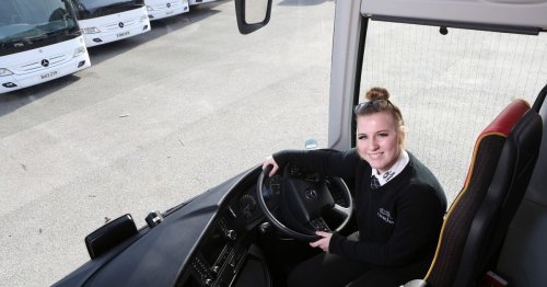 North Wales teen becomes one of the country's youngest bus drivers