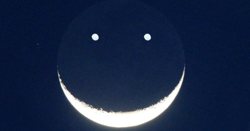 Exact time to find rare 'smiley face' in the sky - and what you'll really see