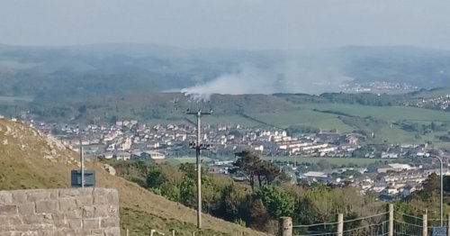 Llandudno mountain blaze sends smoke billowing above resort