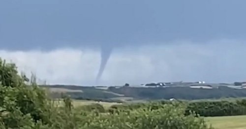 Another mini 'tornado' filmed over North Wales during extreme weather