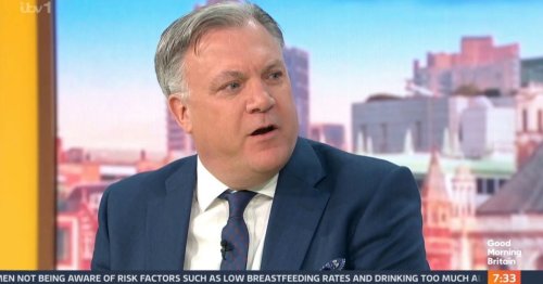 Ed Balls supported by Susanna Reid as he gives health update