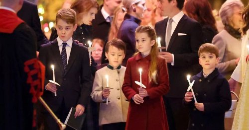 Prince Louis' antics at royal carol concert left sister Charlotte in fit of giggles