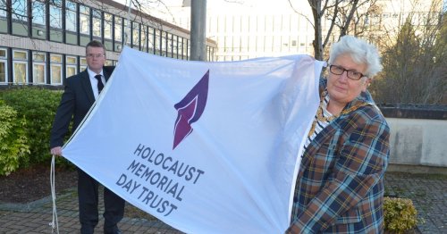Flag flown above Civic Centre to mark Holocaust Memorial Day