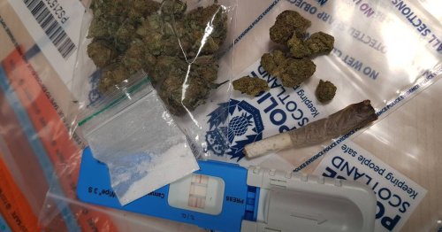 Large bag of cannabis seized by cops in Aberdeen as teen 'drug driver' arrested