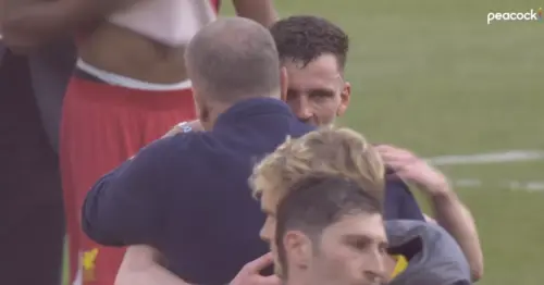 Andy Robertson makes beeline for Ange Postecoglou as Liverpool legend has a message after winning Premier League