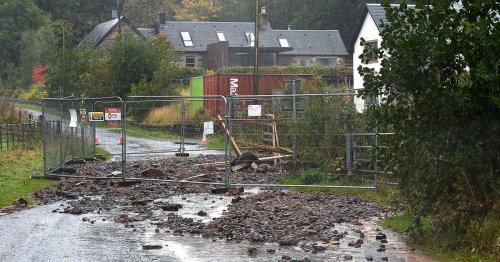 Rural road re-opens to traffic following repair work after massive pipe burst