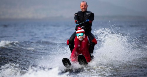 Loch Lomond Waterski Club event sees brave fundraisers take to the chilly waters