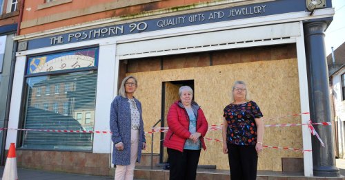 Narrow escape after car crashes into shop