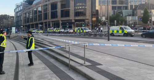 Scots city centre locked down after 'serious assault' as two rushed to hospital