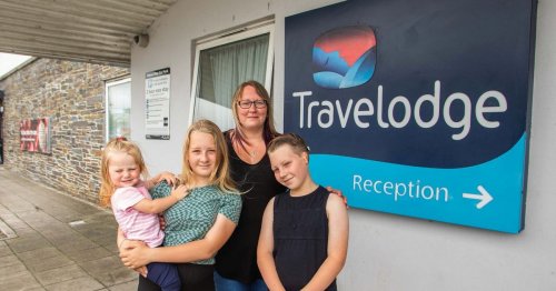 Family forced to live in Travelodge for six months finally given dr picture