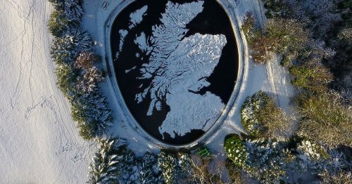 The huge concrete map of Scotland built as a thank you gift by a Polish soldier