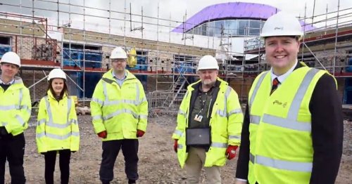 New North Lanarkshire Council leader visits site of Newmains & St Brigid's Community Hub