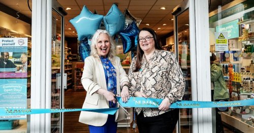St Andrew's Hospice receives donation from relaunched Coatbridge pharmacy