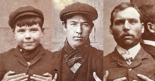 Why Glasgow's 1900s gangsters had hands held up during uncovered mugshots