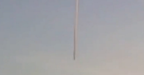 WATCH: Is it a bird? Is it a plane? Mystery object plummets from sky above Lanarkshire