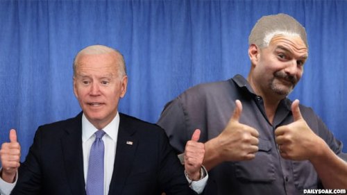 Due To Federal Budget Cuts, John Fetterman’s Body Double Will Also Play Biden’s Stand-In