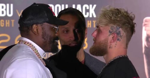 Jake Paul faces off with Derek Chisora after Tommy Fury fails to show up for staredown