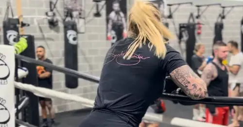 Ebanie Bridges treats fans to perky 'holiday bum' while back at gym in Australia