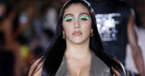 Madonna's daughter Lourdes joins models on runway of Versace fashion show