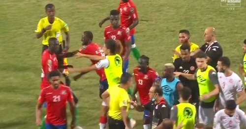 Chaos at AFCON group decider as substitute goalkeeper sent off as brawl erupts