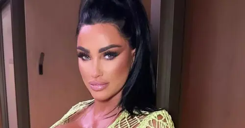Katie Price flaunts results of 16th boob job as she struggles to conceal chest behind knitwear