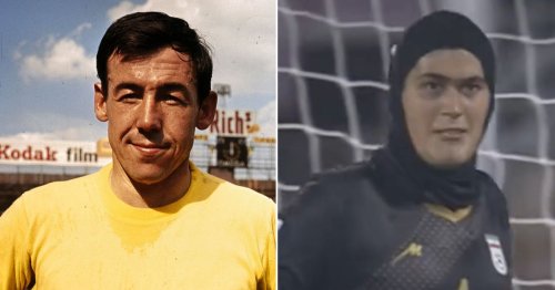 Female Iranian keeper accused of being a man channels Gordon Banks for top save