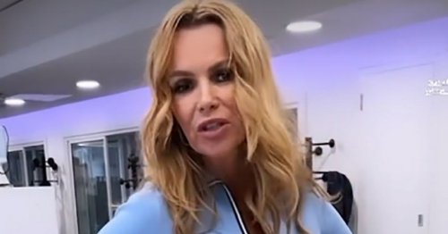 Amanda Holden ditches bra and runs in crop top for sizzling Heart FM ...