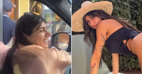 McDonald's staff wowed as Mia Khalifa turns up – but won't give her extra sauce