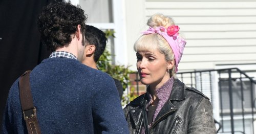 Hollywood star unrecognisable as she goes bleached blonde on set of latest film