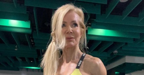 Bodybuilding gran, 64, treats fans to risqué angle of ripped abs in bikini set