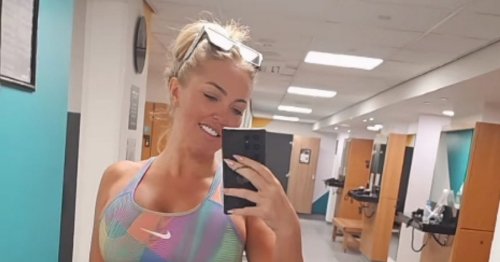 Big Brother star cheekily flashes underwear and shakes her bum in workout gear
