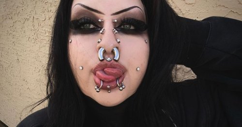 'I'm a human pin cushion – people gawp at my face piercings but I love them'