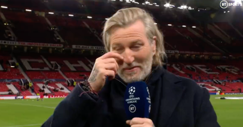 Savage in tears during BT's coverage of Man Utd vs Young Boys
