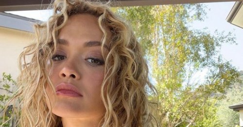 Rita Ora risks wardrobe malfunction in braless snap as she teases new project