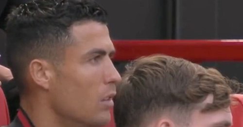 Ronaldo's reaction Man Utd conceding to Brighton on bench caught on camera